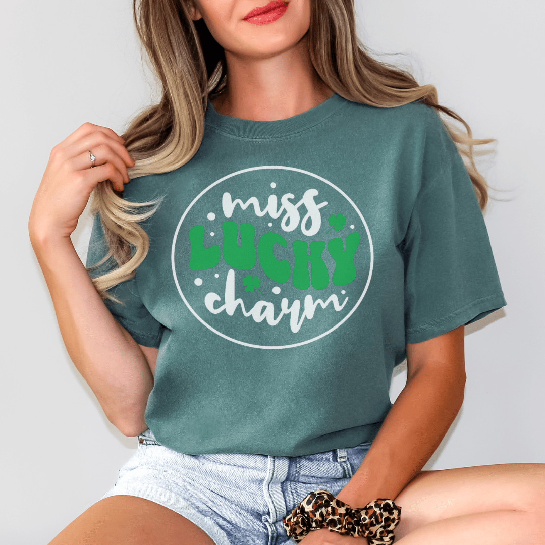 Miss Lucky Charm Comfort Tees - Cheeky Creations, LLC