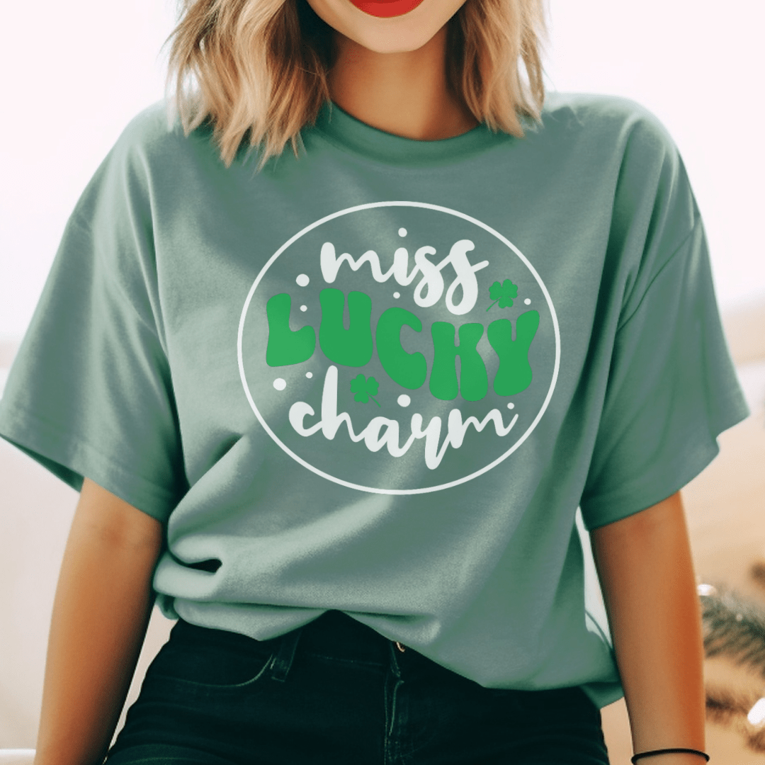Miss Lucky Charm Comfort Tees - Cheeky Creations, LLC