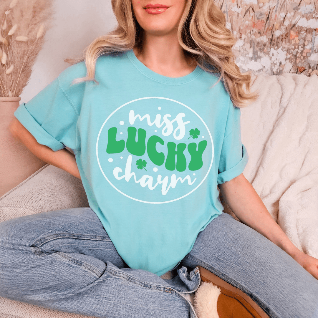 Miss Lucky Charm Comfort Tees - Cheeky Creations, LLC