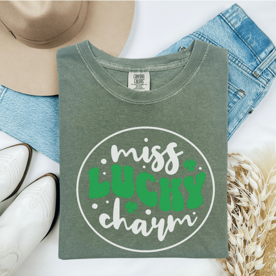 Miss Lucky Charm Comfort Tees - Cheeky Creations, LLC