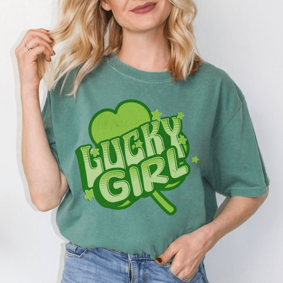 Lucky Girl St. Pats Day Tee - Cheeky Creations, LLC