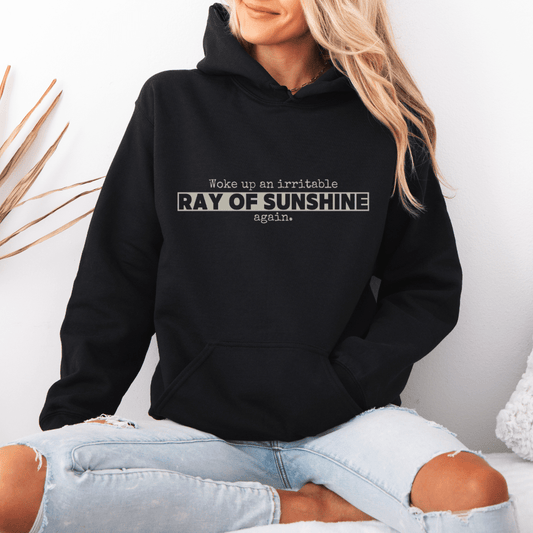 Ray of Sunshine Comfort Colors Hoodie - Cheeky Creations, LLC