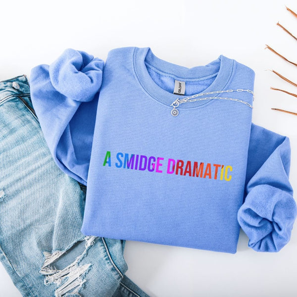 Dramatic Comfort Colors Crew Sweatshirt - Cheeky Creations, LLC