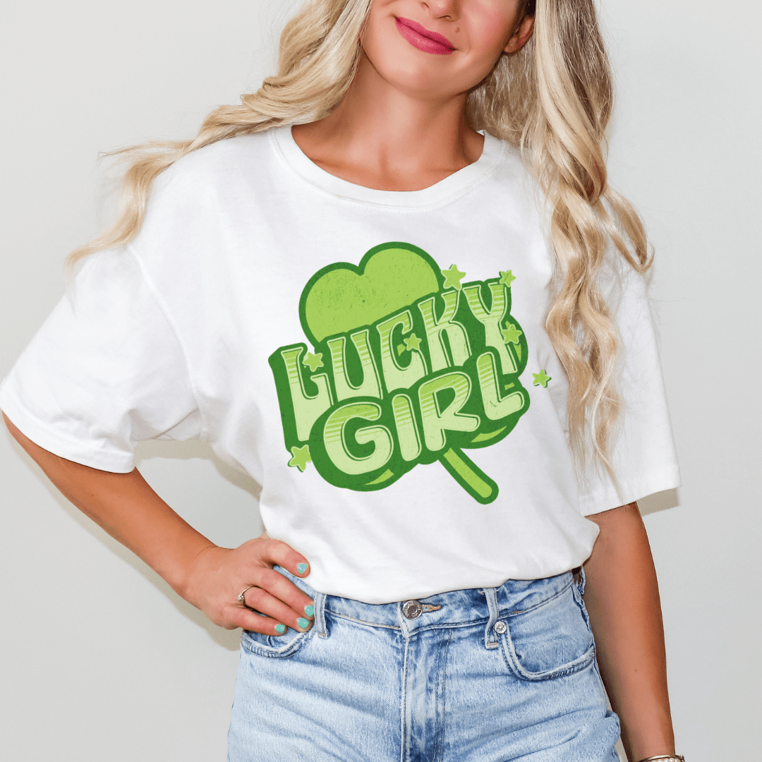 Lucky Girl St. Pats Day Tee - Cheeky Creations, LLC
