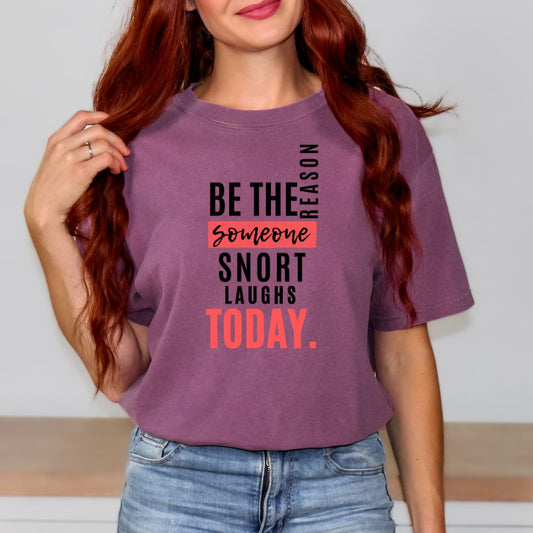 Snort Laugh Comfort Colors Graphic Tee - Cheeky Creations, LLC