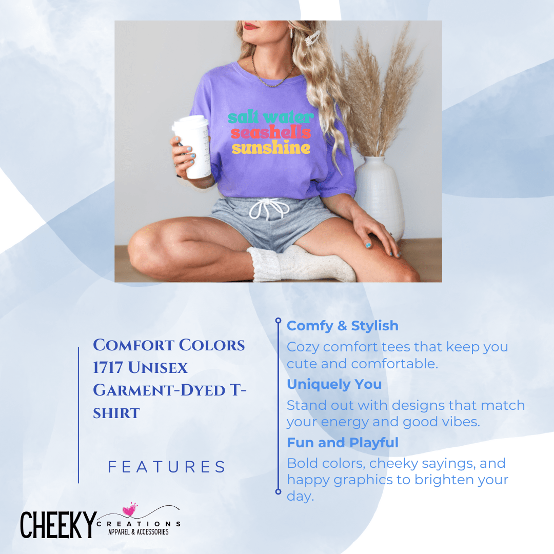 Salt Water, Seashells & Sunshine Tee - Cheeky Creations, LLC