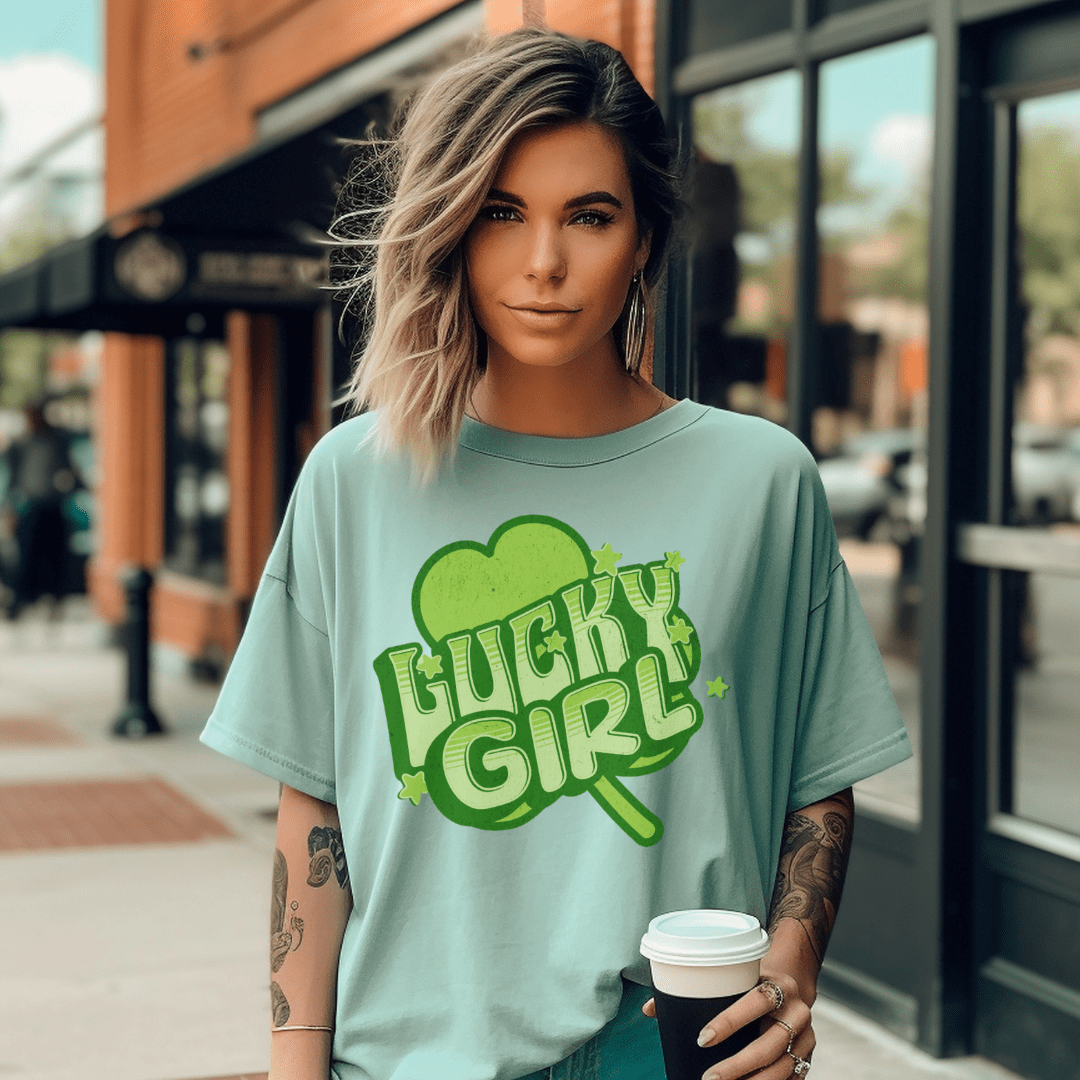 Lucky Girl St. Pats Day Tee - Cheeky Creations, LLC
