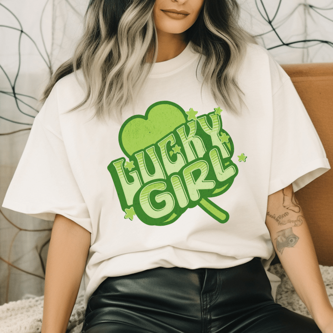 Lucky Girl St. Pats Day Tee - Cheeky Creations, LLC
