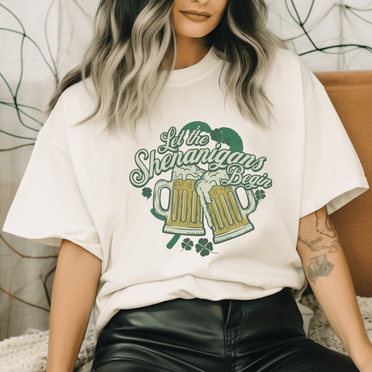 Let the Shenanigans Begin Comfort Tees - Cheeky Creations, LLC