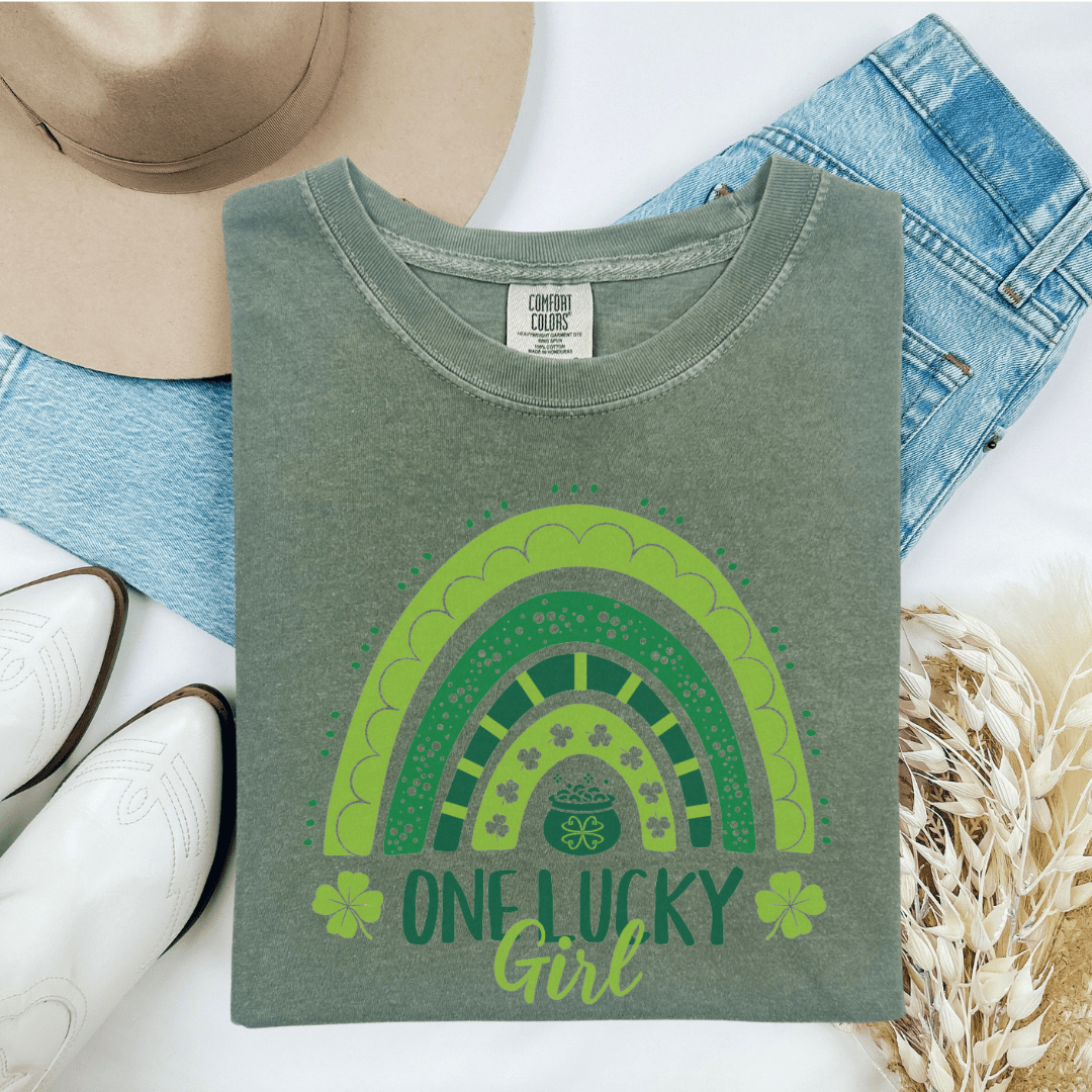 One Lucky Girl St. Patrick’s Comfort Tee - Cheeky Creations, LLC