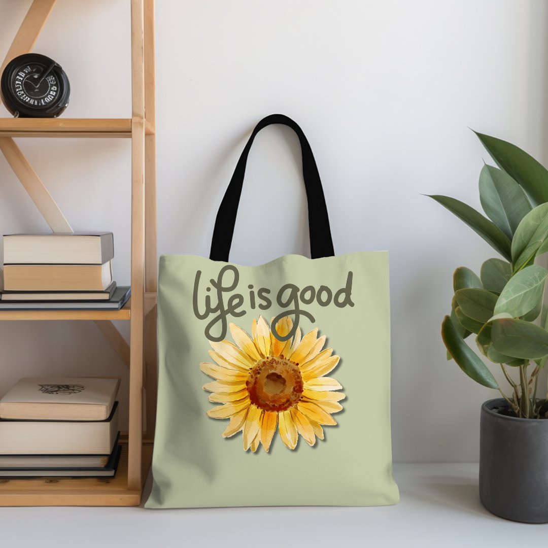 Life is Good Custom Printed Tote | Cheeky Creations - Cheeky Creations, LLC