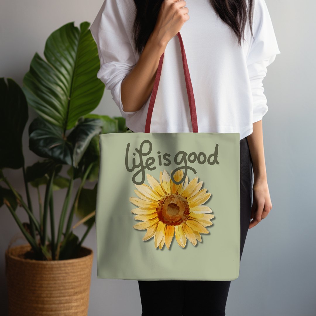 Life is Good Custom Printed Tote | Cheeky Creations - Cheeky Creations, LLC