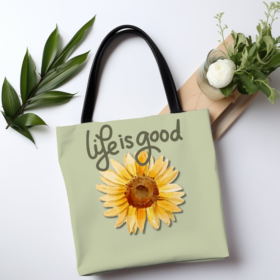 Life is Good Custom Printed Tote | Cheeky Creations - Cheeky Creations, LLC