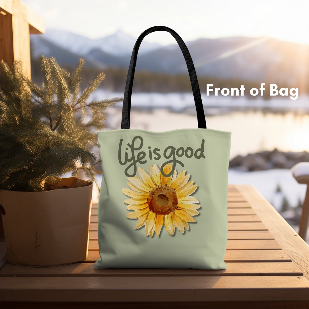 Life is Good Custom Printed Tote | Cheeky Creations - Cheeky Creations, LLC