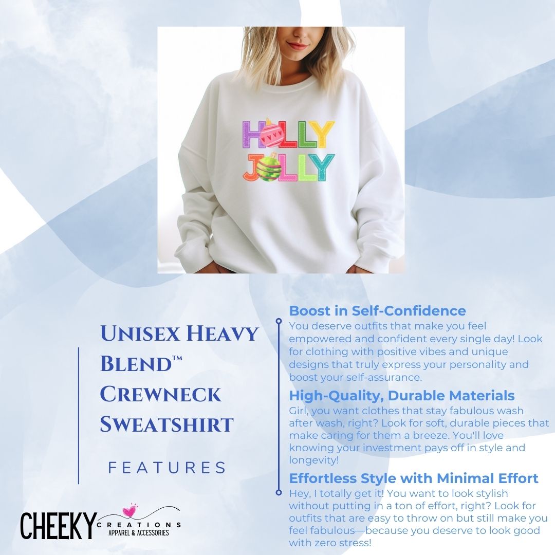 Holly Jolly Cute Christmas Sweaters - Cheeky Creations, LLC