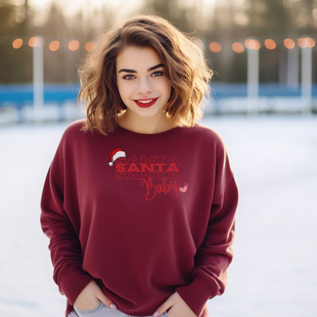 Exclusive_Womens_Classic Fit_Oversized Fit_Gildan 18000 Sweatshirt_Christmas