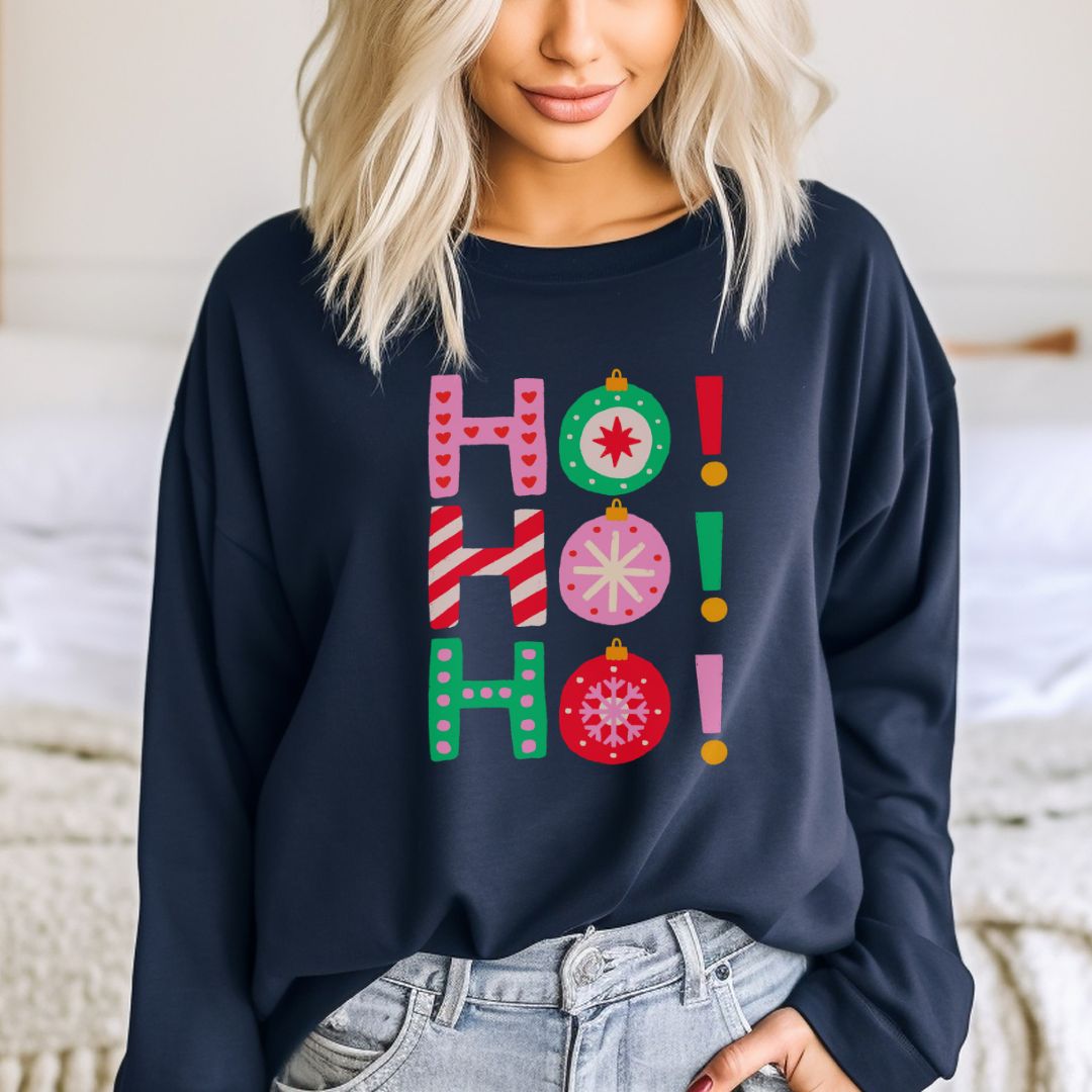 Ho, Ho, Ho Gildan 18000 Sweatshirt - Cheeky Creations, LLC