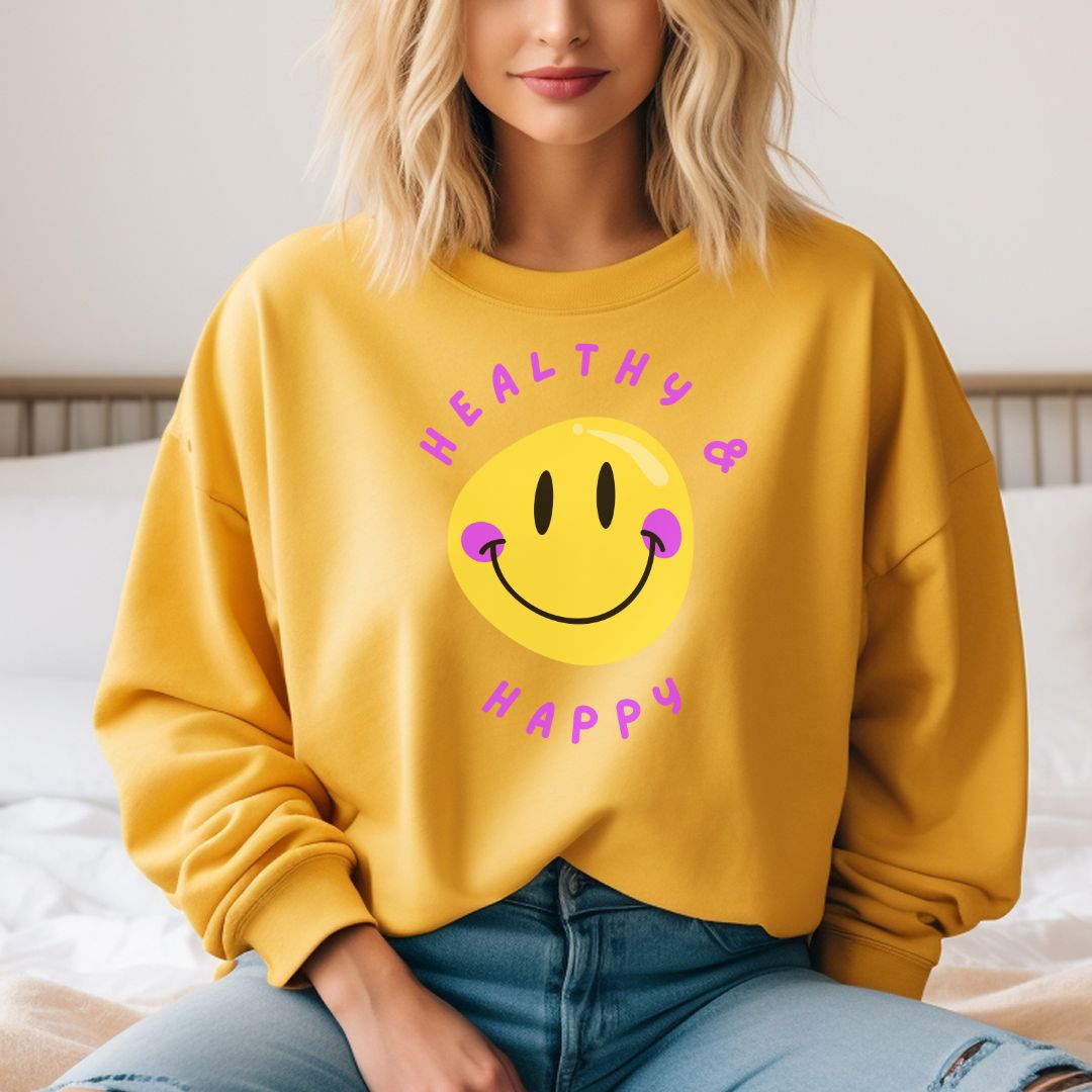 Womens_Unisex Crewneck Sweatshirt_Fitted_Oversized Fit_Gildan 18000