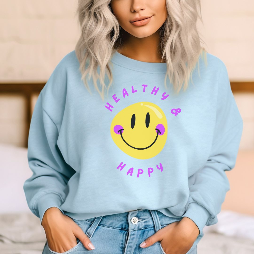 Womens_Unisex Crewneck Sweatshirt_Fitted_Oversized Fit_Gildan 18000