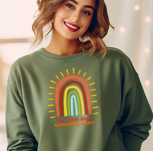 Trendy Be Your Sunshine Sweatshirt – Shine Bright Today! - Cheeky Creations, LLC
