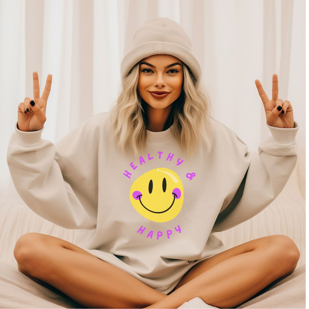Womens_Unisex Crewneck Sweatshirt_Fitted_Oversized Fit_Gildan 18000