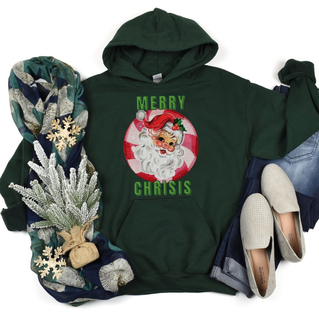 Merry Christmas Santa Gildan Heavy Blend Hooded Sweatshirt - Cheeky Creations, LLC