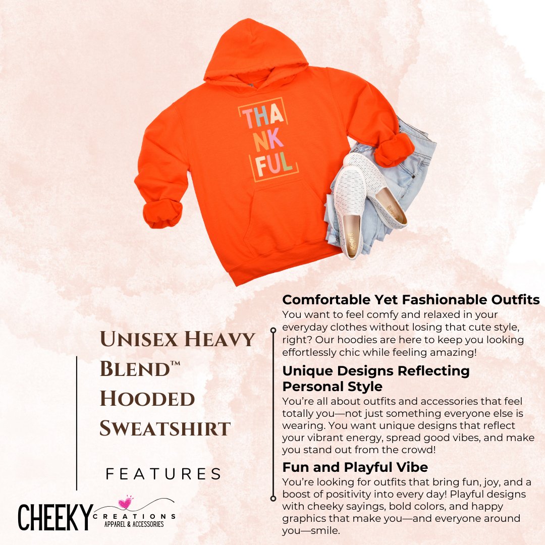 Thankful Fashionable Hoodies For Women - Cheeky Creations, LLC